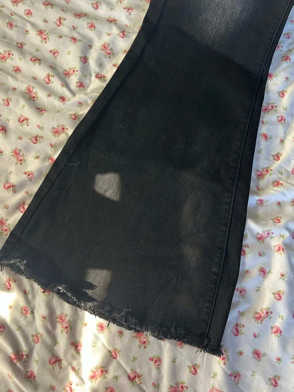Black High-Waist Flare Jeans